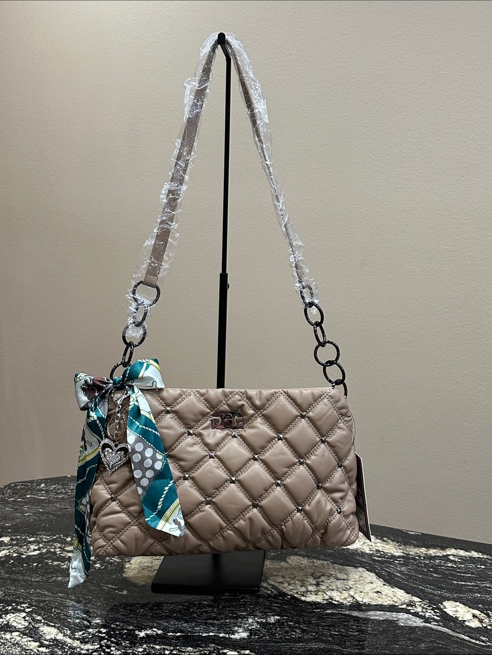 Gilda Paris Waffle Quilted Handbag